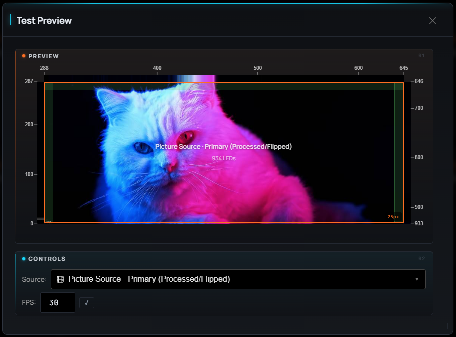 Live capture preview