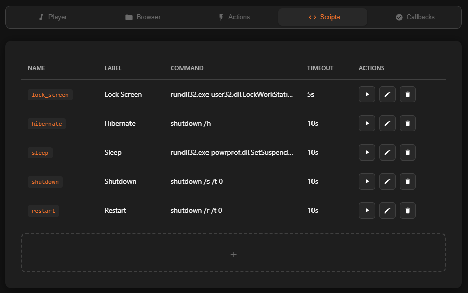 Script and Callback Management
